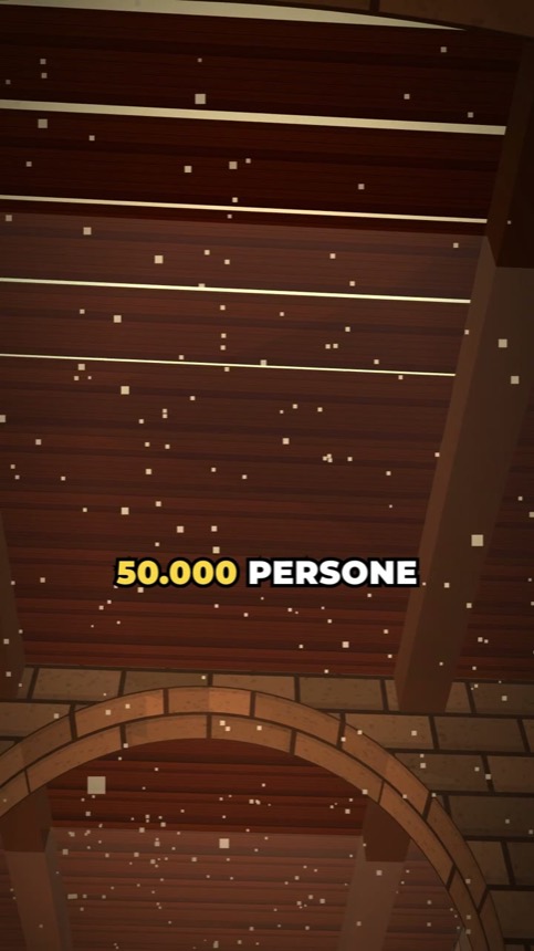 Il soffitto di assi: 50.000 persone